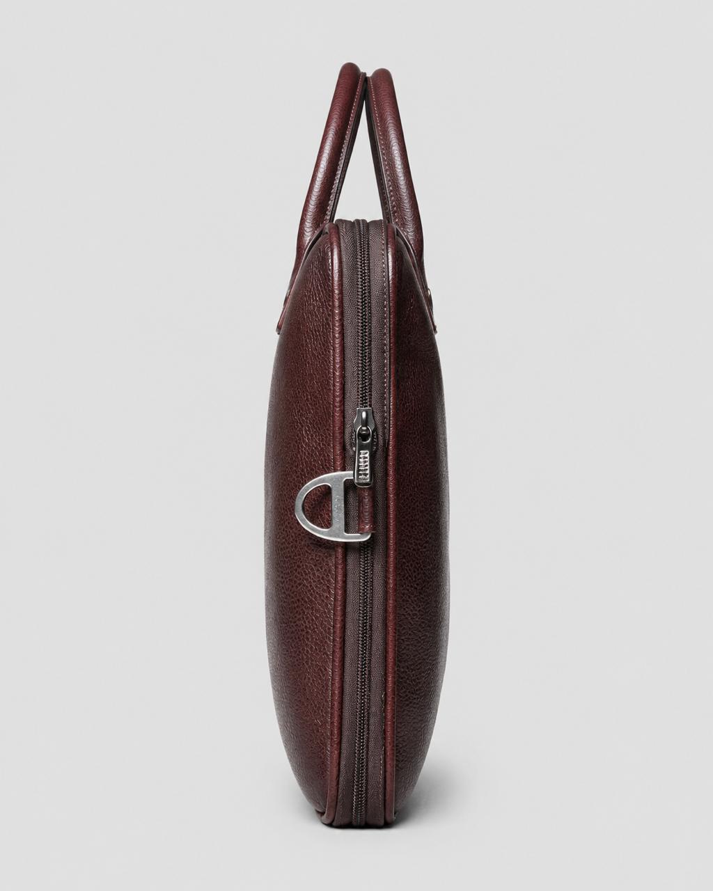 The Bordeaux Laptop Briefcase — side profile