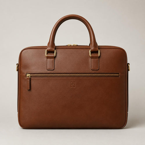 The Cognac Portfolio Briefcase — front