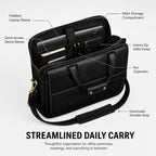 The Navigator Briefcase in Black