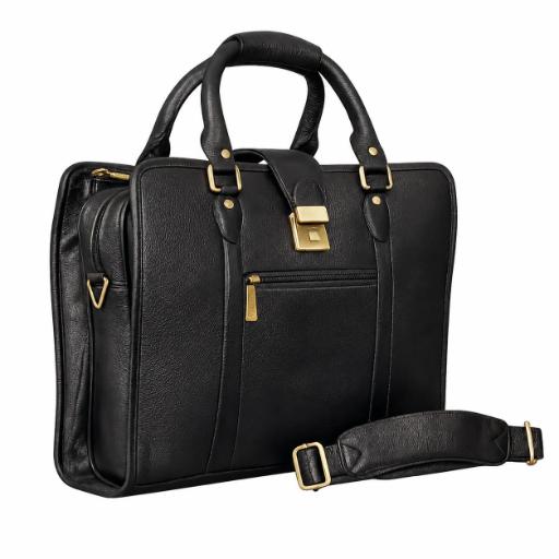 The Diplomat Briefcase in Black
