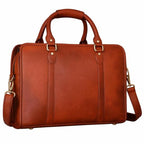 The Diplomat Briefcase in Tan Brown