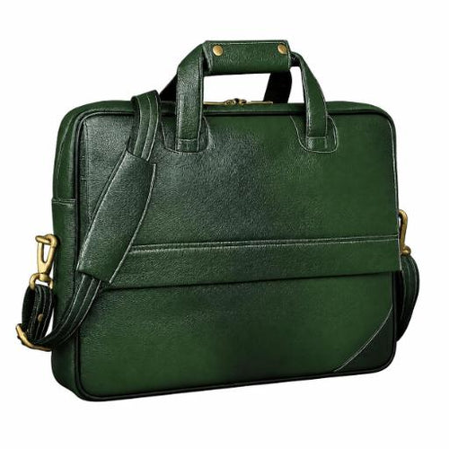 The Navigator Briefcase in Green