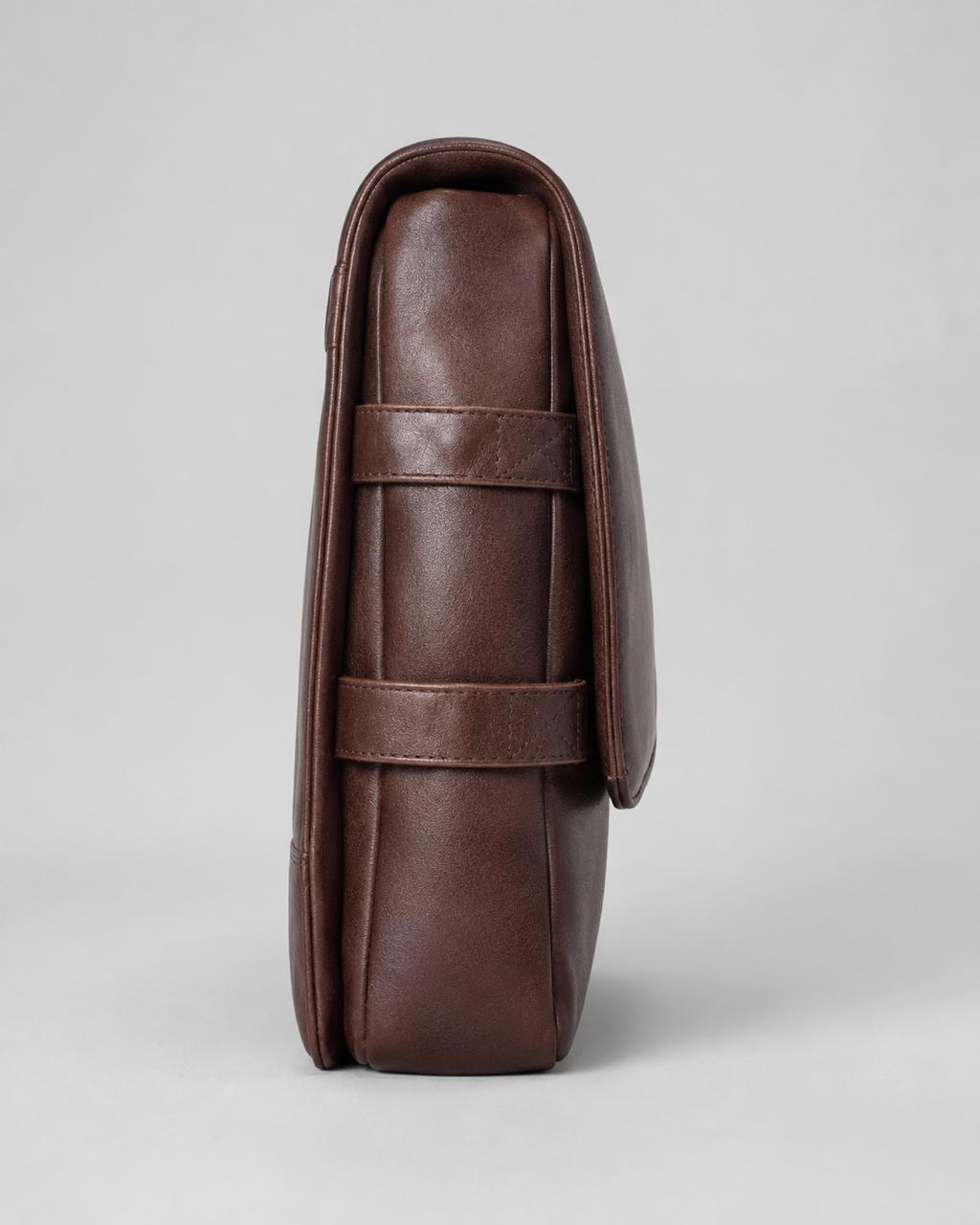 The Walnut Slim Briefcase — side
